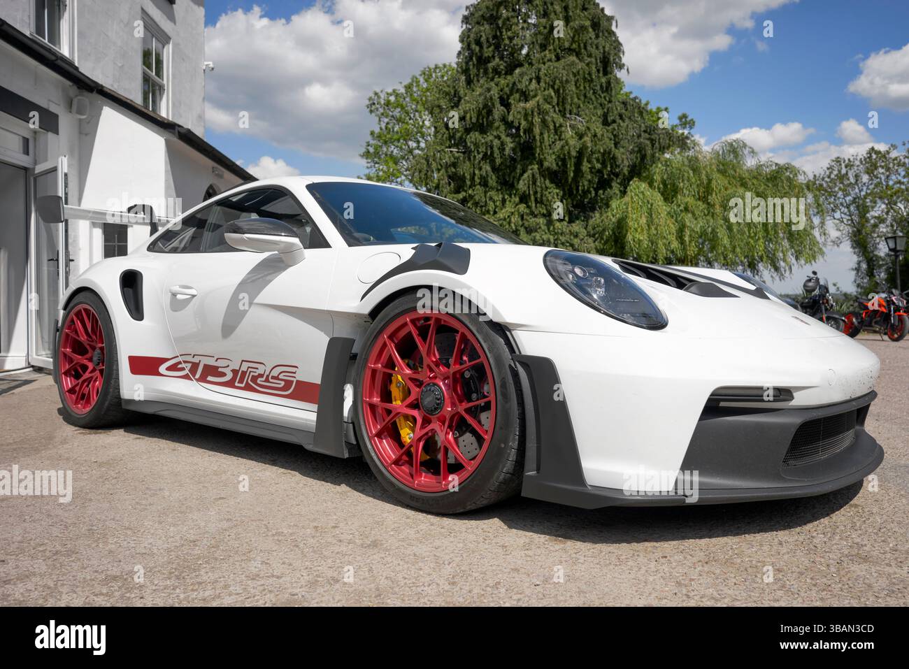 Porsche 911 GT3 RS, iconica auto sportiva tedesca ad alte prestazioni Foto Stock