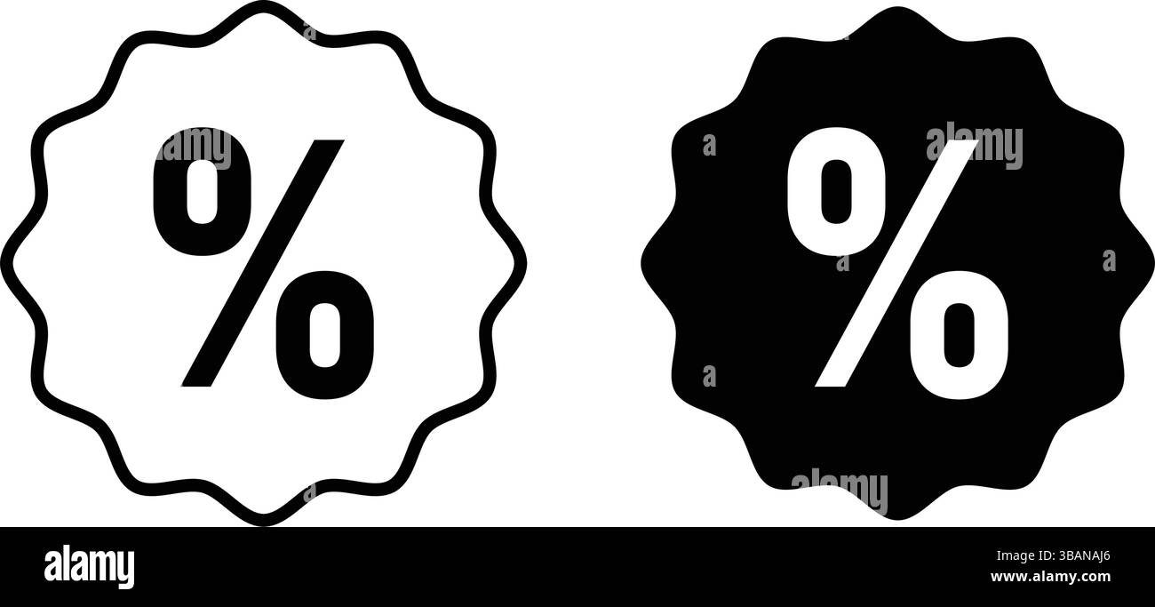 Raccolta di icone dei badge di vendita vettoriali, tra cui etichette di sconto in percentuale, etichette dei prezzi e design di offerte speciali. Perfetto per materiali promozionali, Web Illustrazione Vettoriale