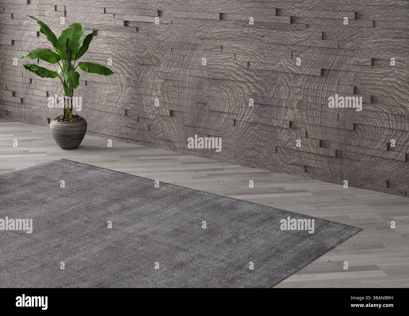 Rappresentazione 3d della stanza interna vuota. Design moderno degli interni. Mockup degli interni Foto Stock Rappresentazione 3d della stanza interna vuota. Design moderno degli interni. Mockup degli interni Foto Stock