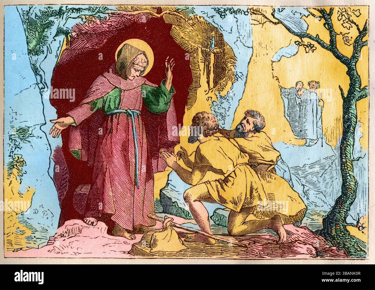 San Teodosio il Cenobiarca fondatore e organizzatore della via cenobitica della vita monastica Foto Stock