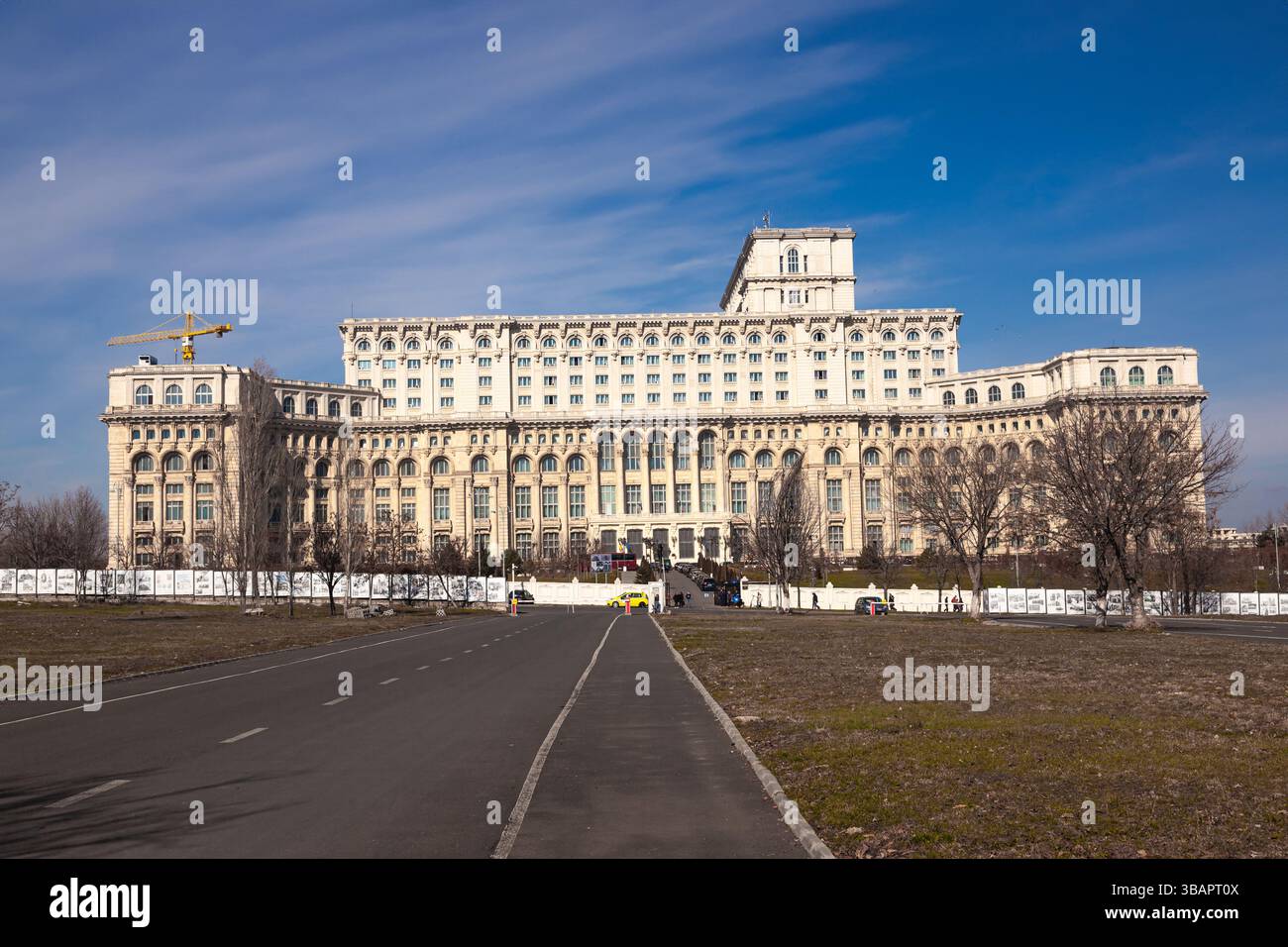 Palazzo del Parlamento a Bucarest Romania. Foto Stock