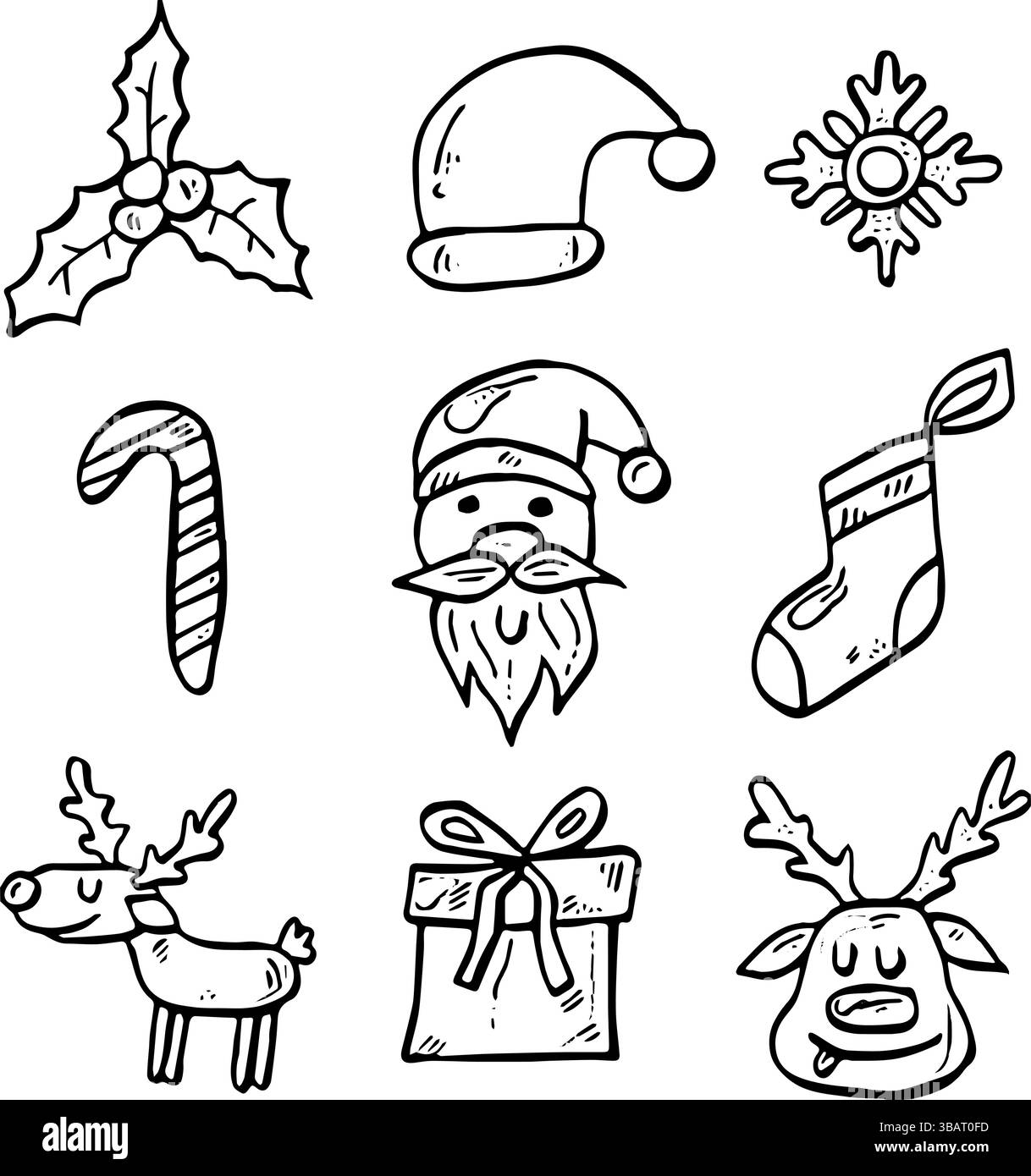 Icona di Christmas Vector per le festività natalizie Illustrazione Vettoriale