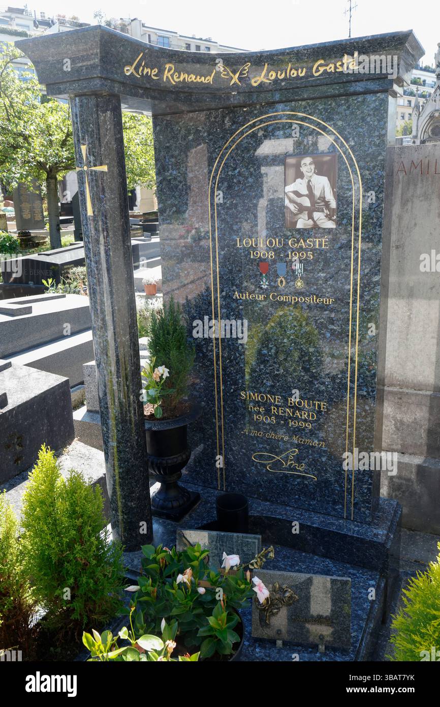 PASSY CEMETERY PARIGI Foto Stock