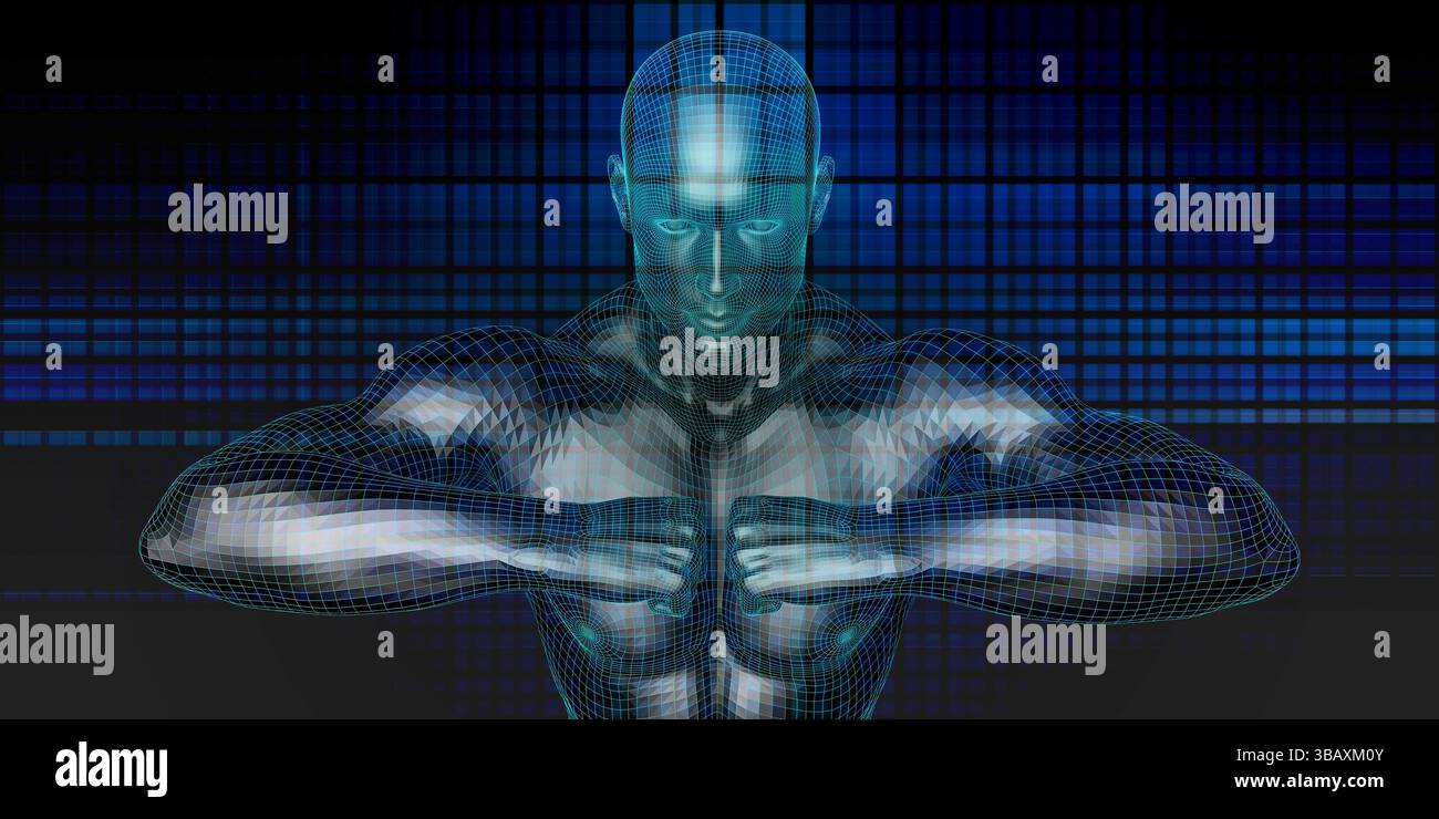 Man Machine Integration Progettazione e sistema di analisi Foto Stock