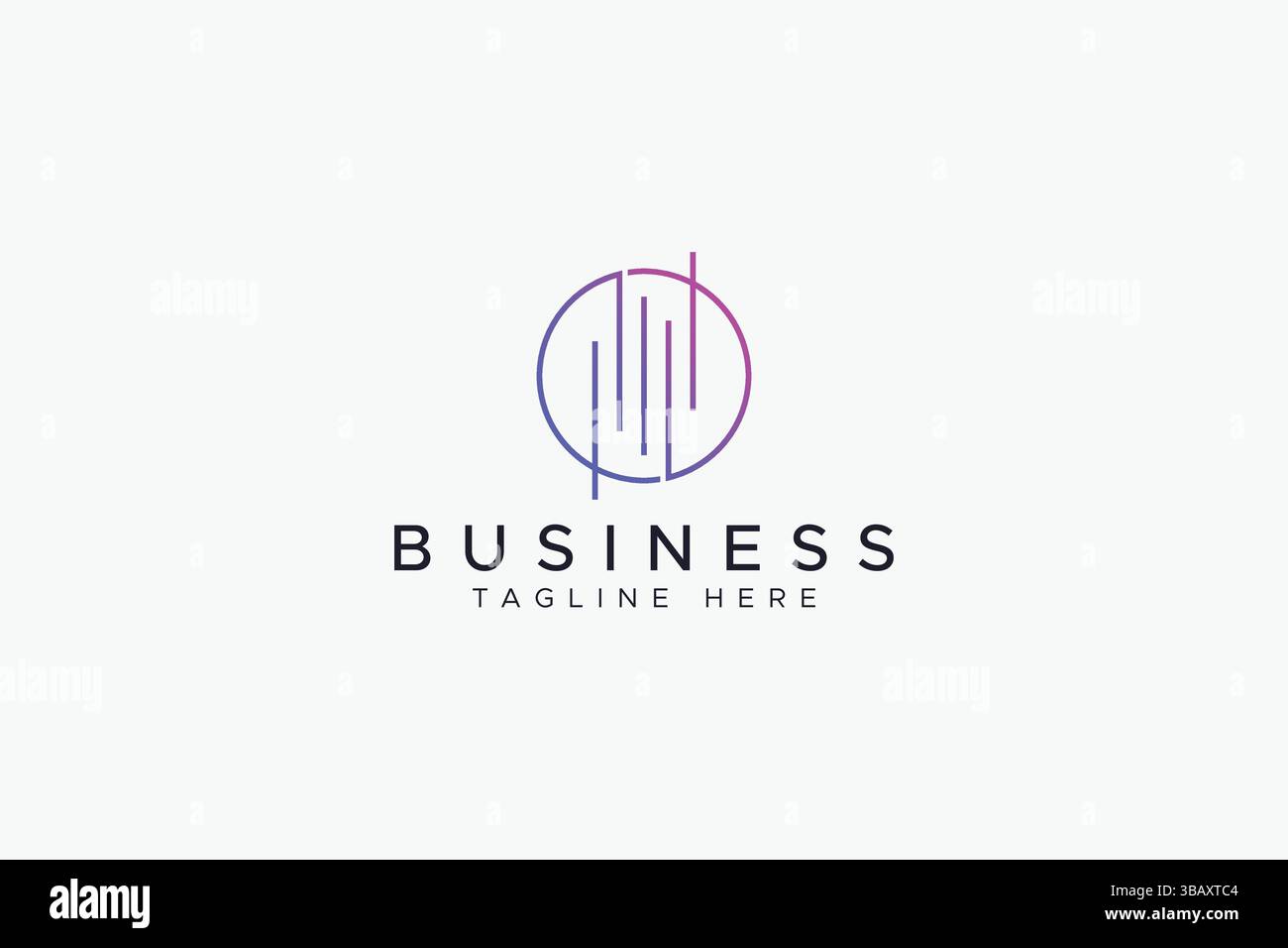 Wave Graph Analytics software Developer Business App Logo moderno concetto minimalista Illustrazione Vettoriale