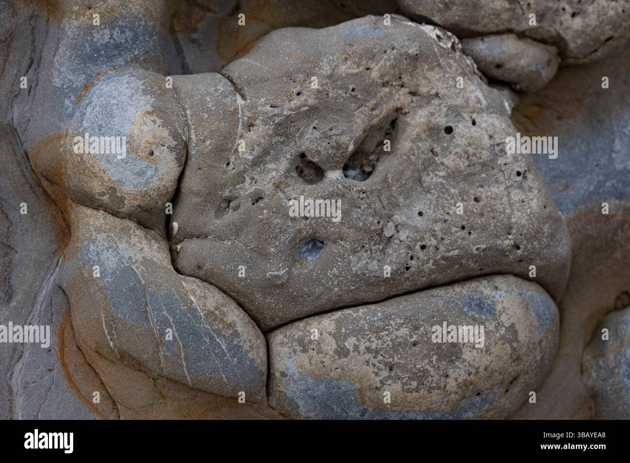 forme astratte in pietra naturale Foto Stock