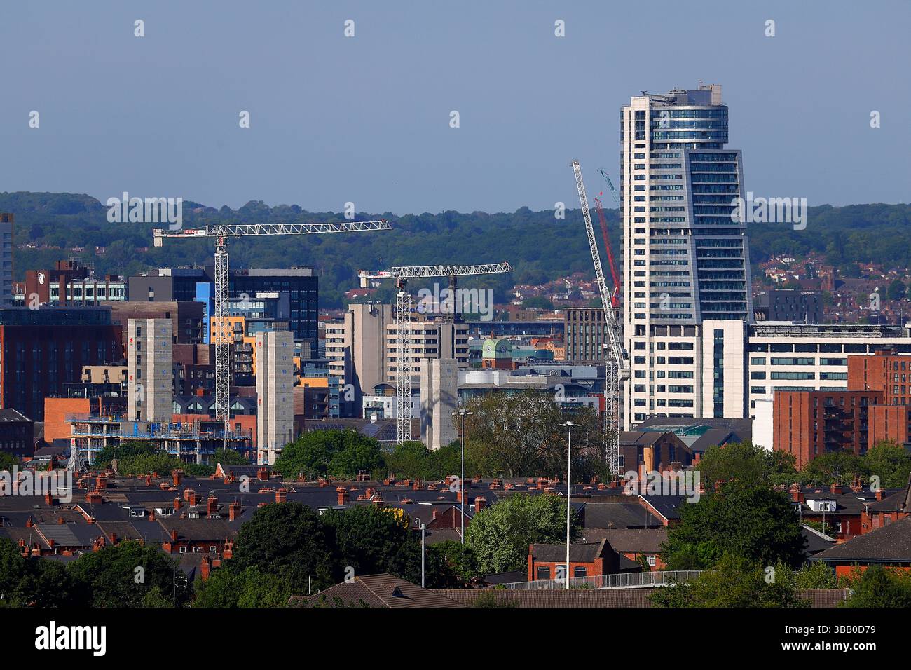 Bridgewater Place a Leeds e un nuovo sviluppo 'Sweetfields' in costruzione. Foto Stock