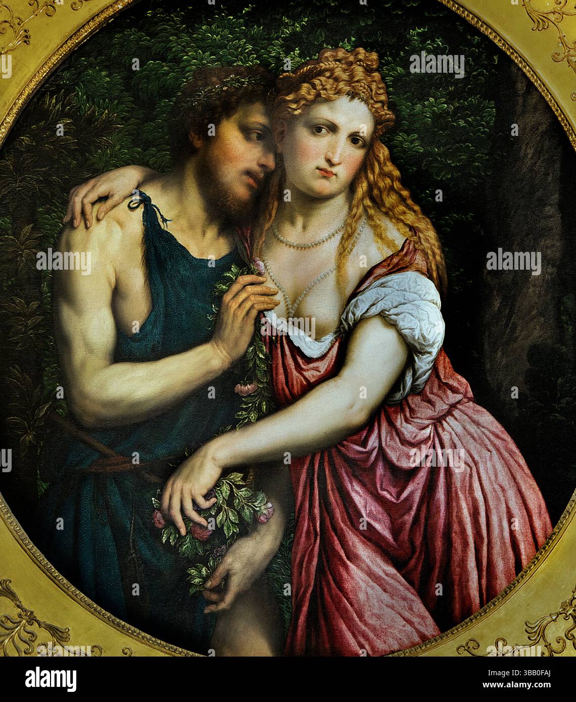 Coppia mitologica 1540 di Parigi BORDON 1500 - 1571 Museo Italiano Louvre . Foto Stock