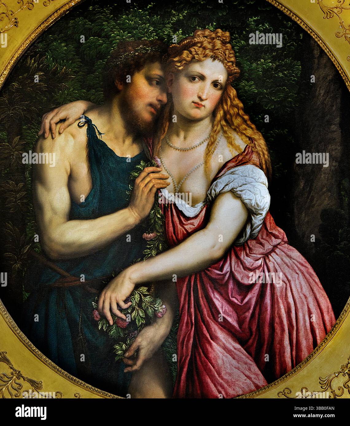 Coppia mitologica 1540 di Parigi BORDON 1500 - 1571 Museo Italiano Louvre . Foto Stock