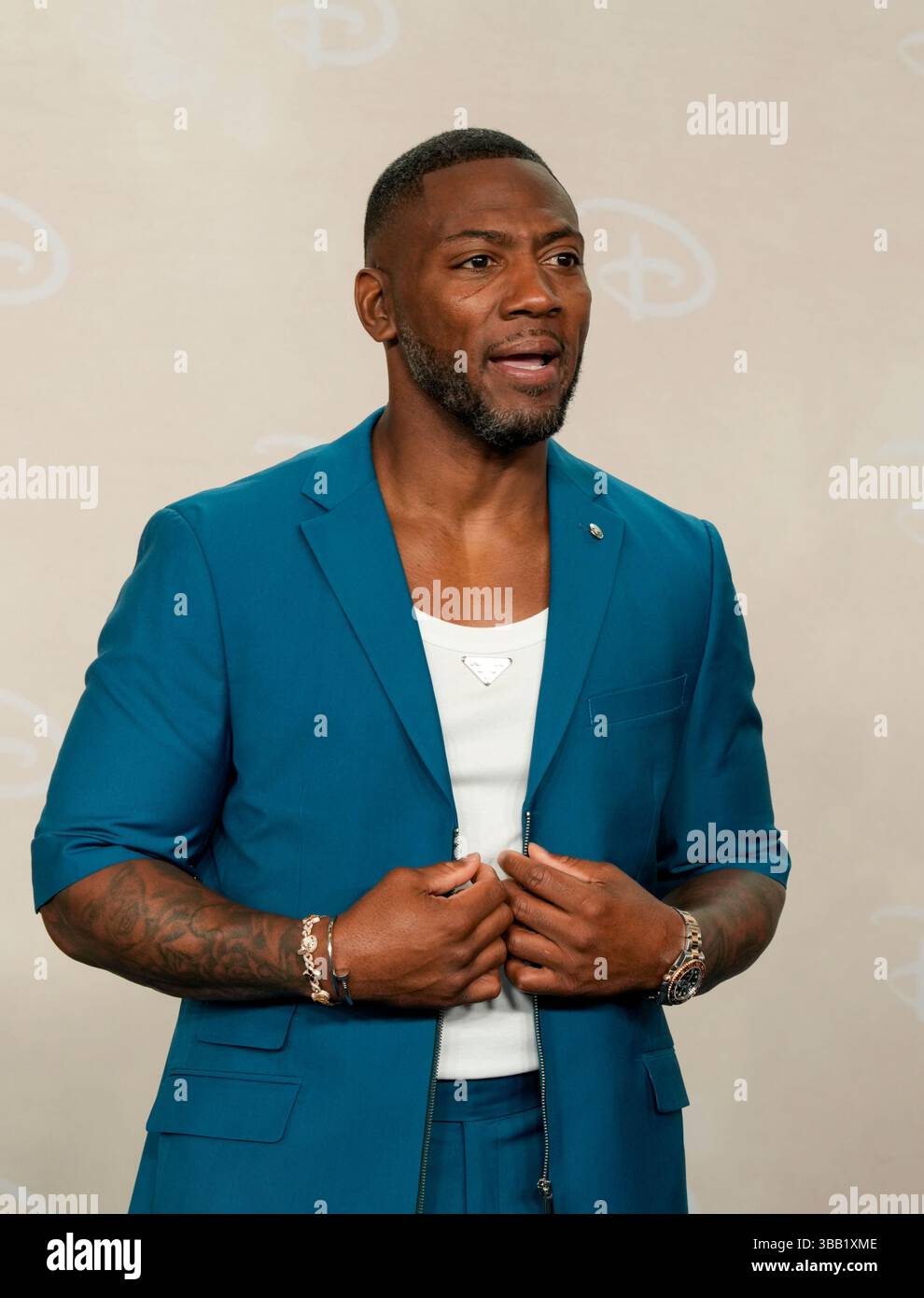Ryan Clark partecipa al Disney Upfront 2025, tenutosi al Jacob Javitz Center di New York, martedì 13 maggio 2025 Credit: Jennifer Graylock/Alamy Live News Foto Stock