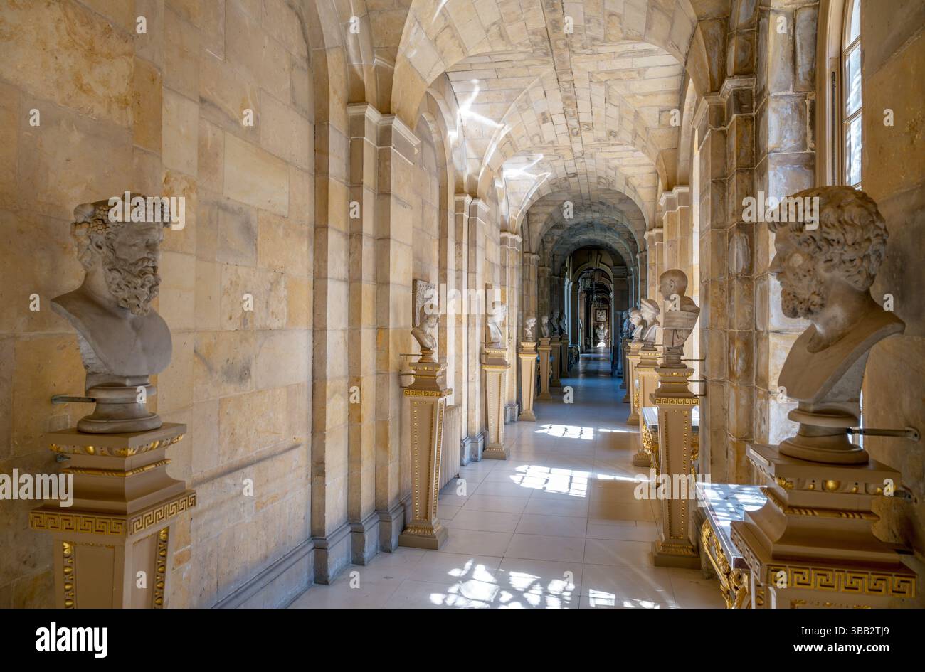 Interno del Castle Howard, una casa signorile vicino a York, Yorkshire, Inghilterra, Regno Unito Foto Stock