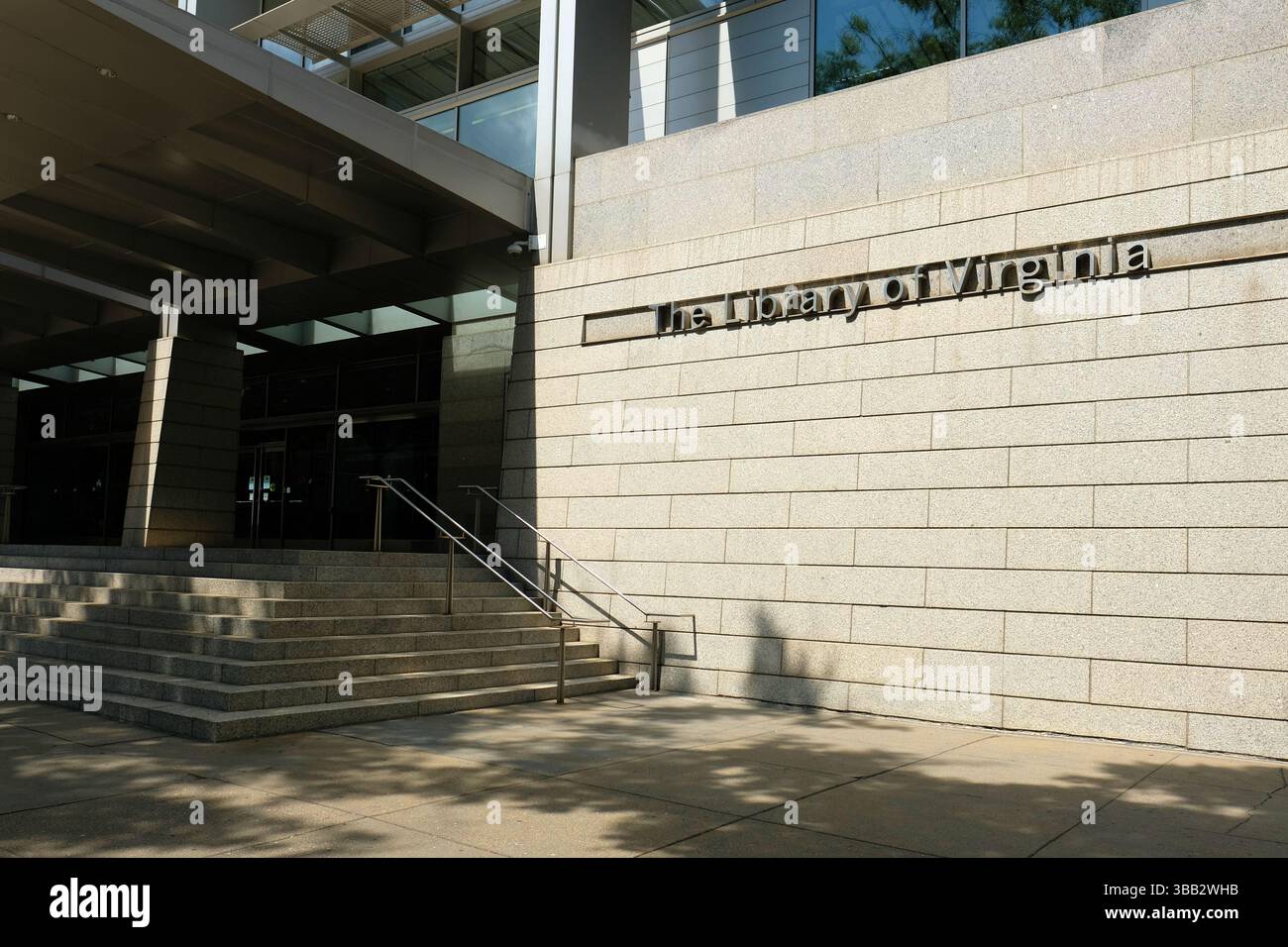 Library of Virginia a Richmond, Virginia; archivio del Commonwealth of Virginia e archivio documentale della storia, della cultura e del governo dello stato. Foto Stock