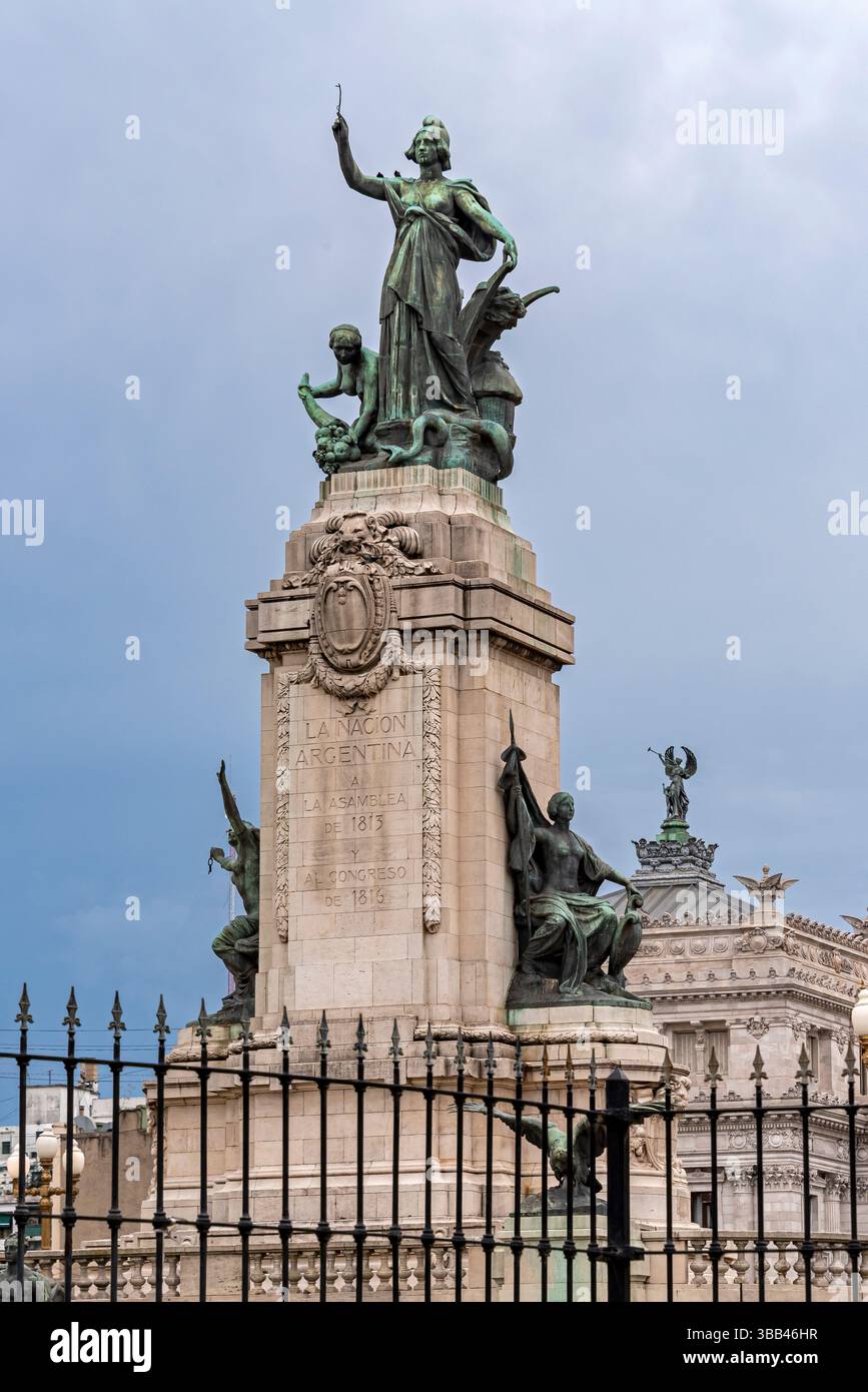 Edificio del Parlamento o Palazzo del Congresso della Nazione Argentina. Buenos Aires Foto Stock