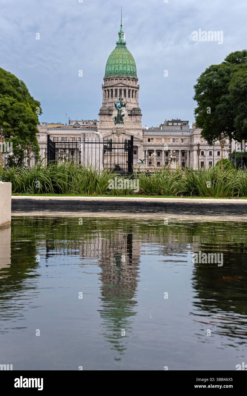 Edificio del Parlamento o Palazzo del Congresso della Nazione Argentina. Buenos Aires Foto Stock