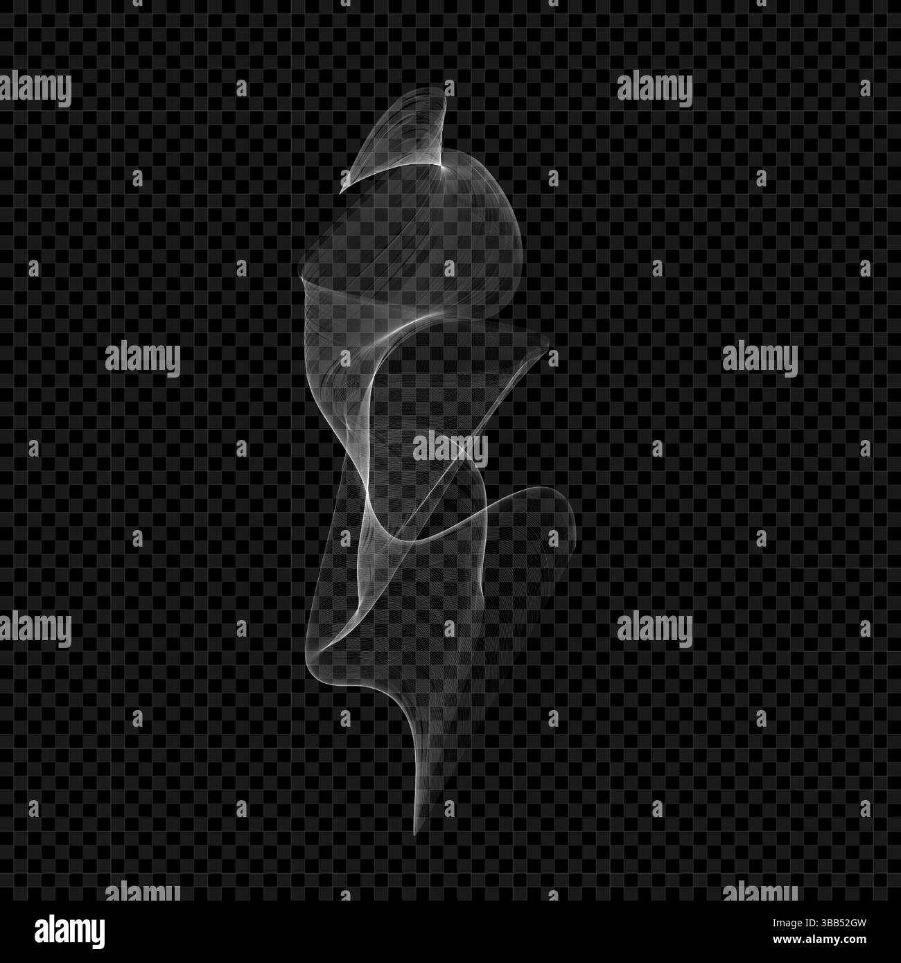 Fumo png. Vapore di sigaretta isolato bianco. Effetto trasparente a vapore. Illustrazione eps fumi vettoriali su sfondo nero Illustrazione Vettoriale