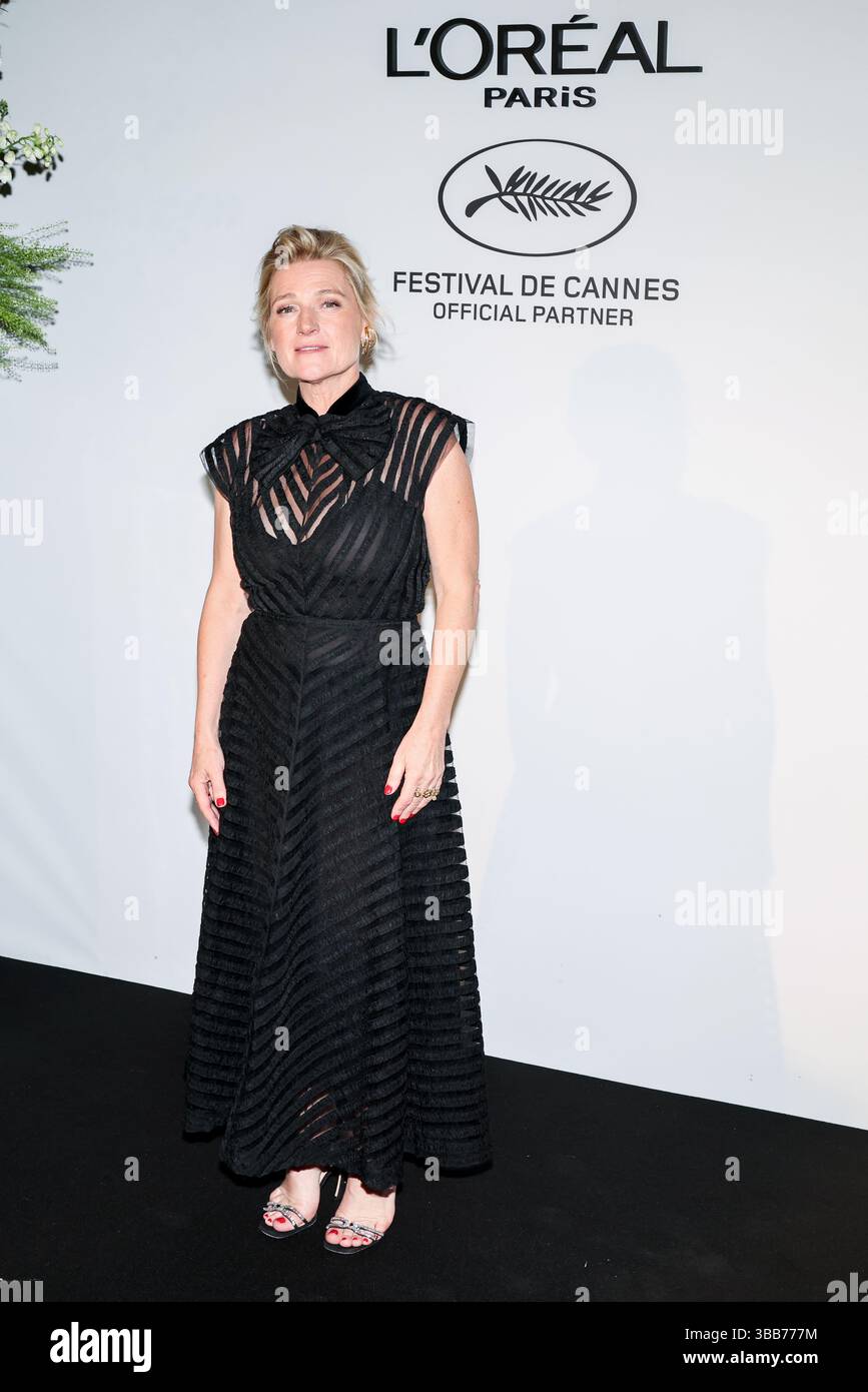 Cannes, Francia. 14 maggio 2025. CANNES - 14 MAGGIO: Anne-Elisabeth Lemoine partecipa alla "Women of Worth Dinner" di l'OREAL PARIS durante la 78a edizione del Festival di Cannes il 14 maggio 2025 a Cannes, Francia. (Foto di Lyvans Boolaky/ÙPtertainment/Sipa USA) credito: SIPA USA/Alamy Live News Foto Stock
