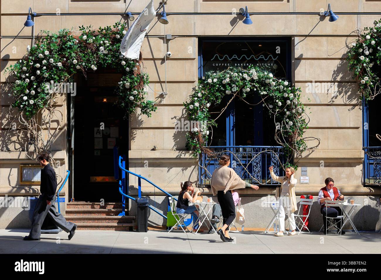 maman, 67 University PL, New York, negozio di NYC di una panetteria caffetteria nel Greenwich Village di Manhattan. Foto Stock