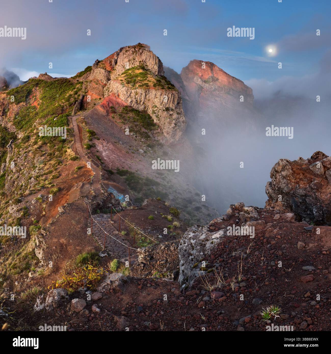 Monte Portogallo sull'isola di Madeira, Pico Arieiro Foto Stock