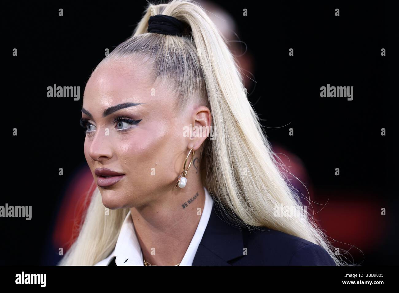 Alisha Lehmann della Juventus FC guarda durante la partita di calcio femminile di serie A tra Juventus FC e FC Internazionale allo stadio Allianz il 10 maggio 2025 a Torino. Foto Stock