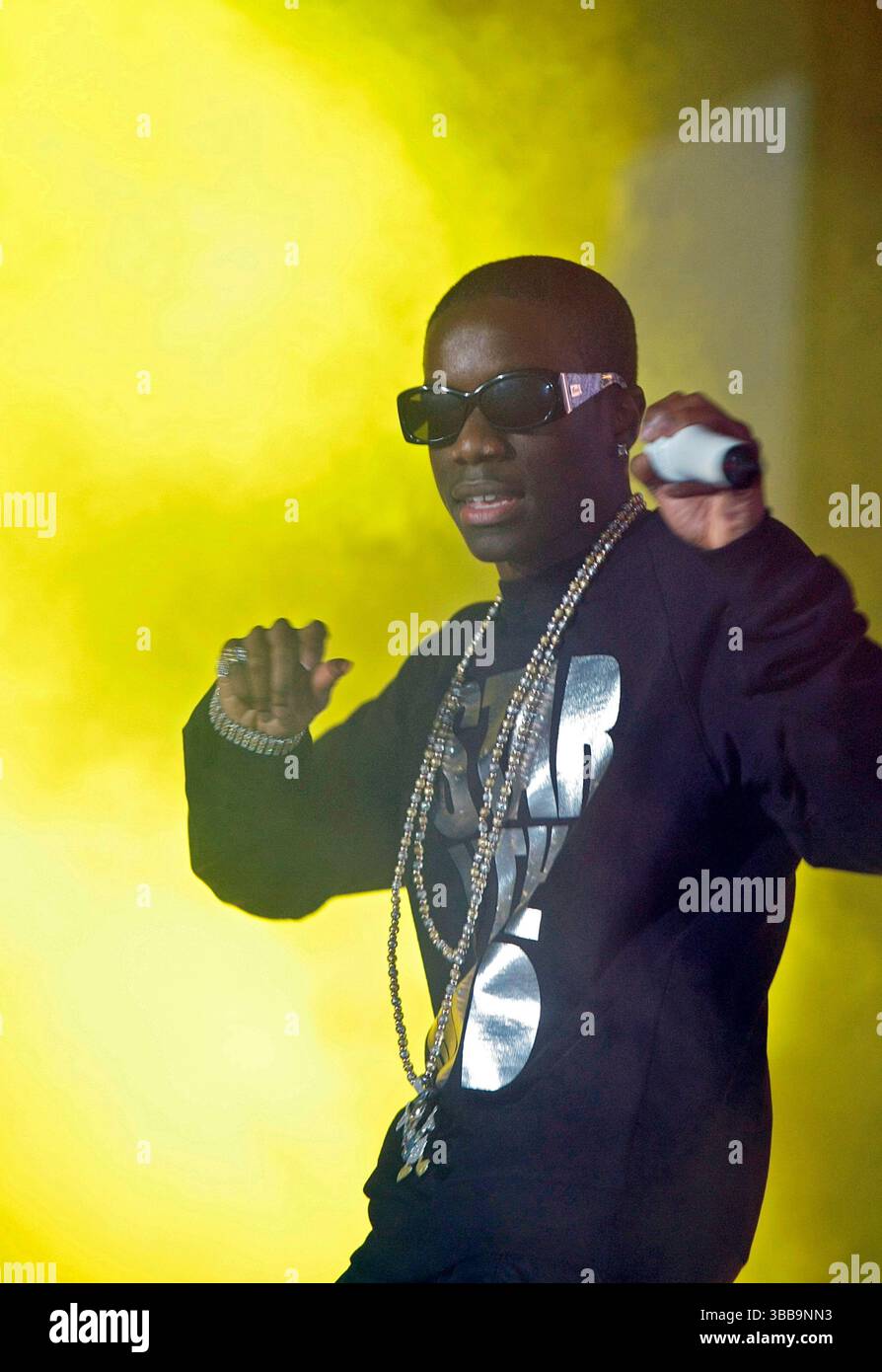 Tinchy Stryder live al Girlguiding UK's Big Gig alla Wembley Arena di Londra - 17 ottobre 2009 Foto Stock