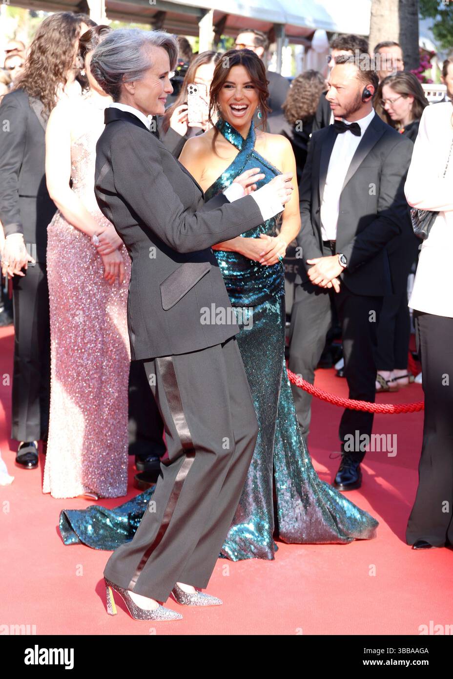 Andie McDowellpartecipa al Red carpet "Mission Impossible - The Final Reckoning" al 78° Festival annuale di Cannes al Palais des Festivals il 14 maggio 2025 a Cannes, Francia. Foto: DGP/imageSPACE /MediaPunch Foto Stock