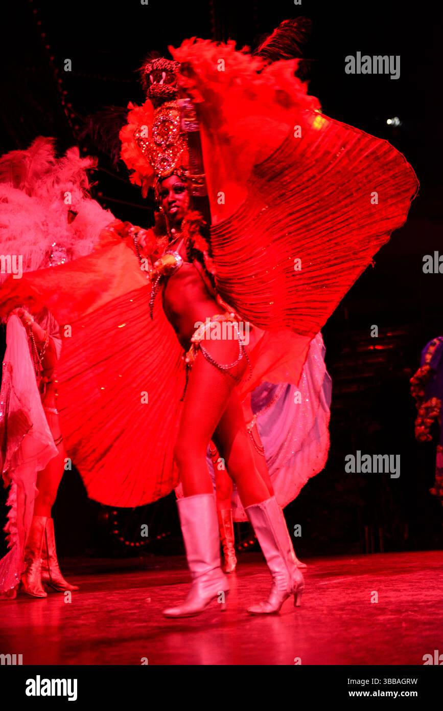 Lo spettacolo di cabaret Tropicana a l'Avana, Cuba Foto Stock