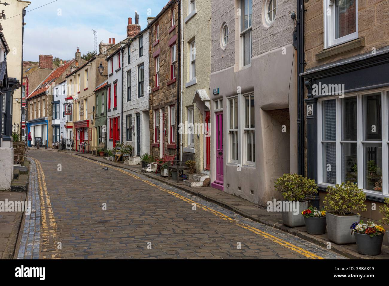 Staithes, North Yorkshire Village, Yorkshire, Regno Unito, Inghilterra, Staithes, Staithes Yorkshire, villaggi costieri, villaggio, villaggio di pescatori Foto Stock