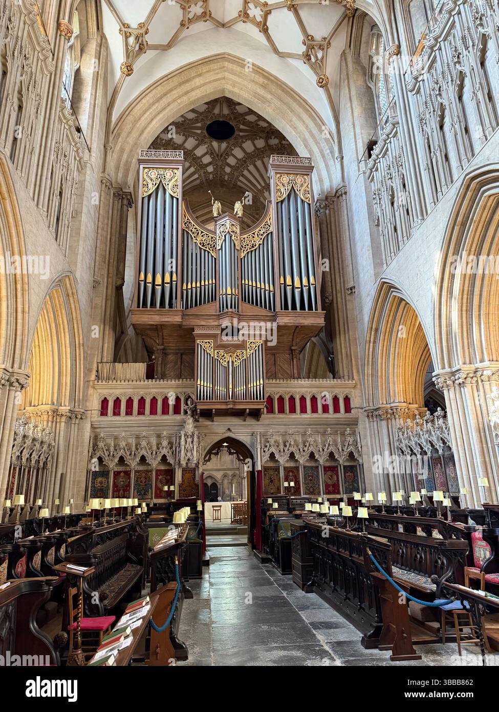 CATTEDRALE DI WELLS Foto Stock