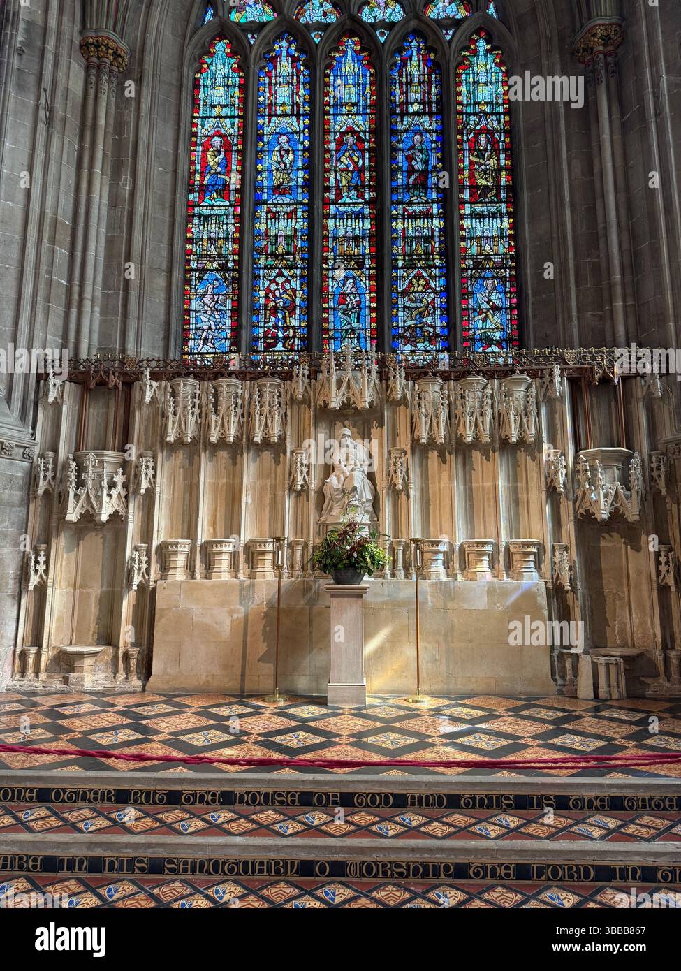 CATTEDRALE DI WELLS Foto Stock