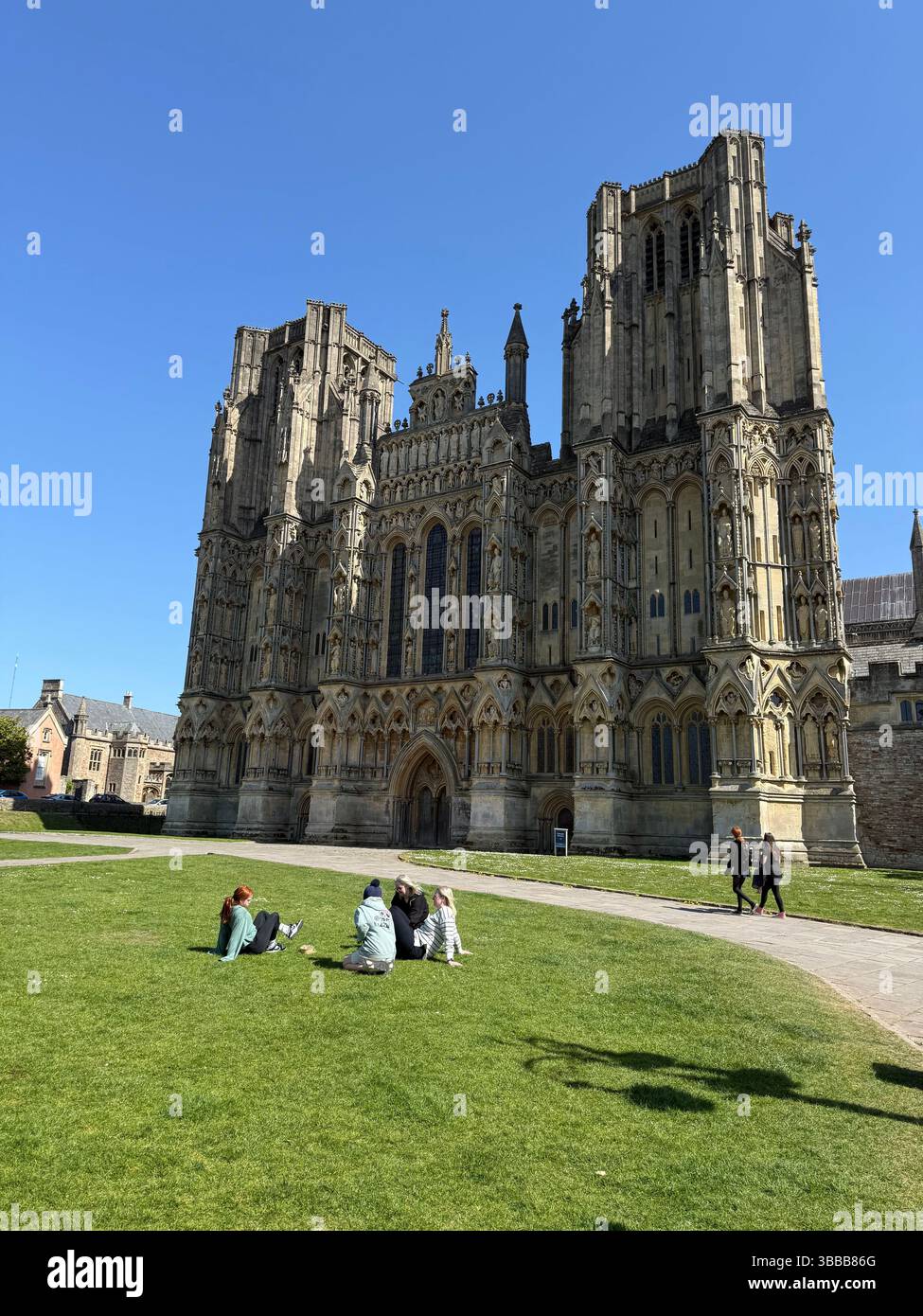 WELLS IN UN POMERIGGIO DI PRIMAVERA SOLEGGIATO Foto Stock