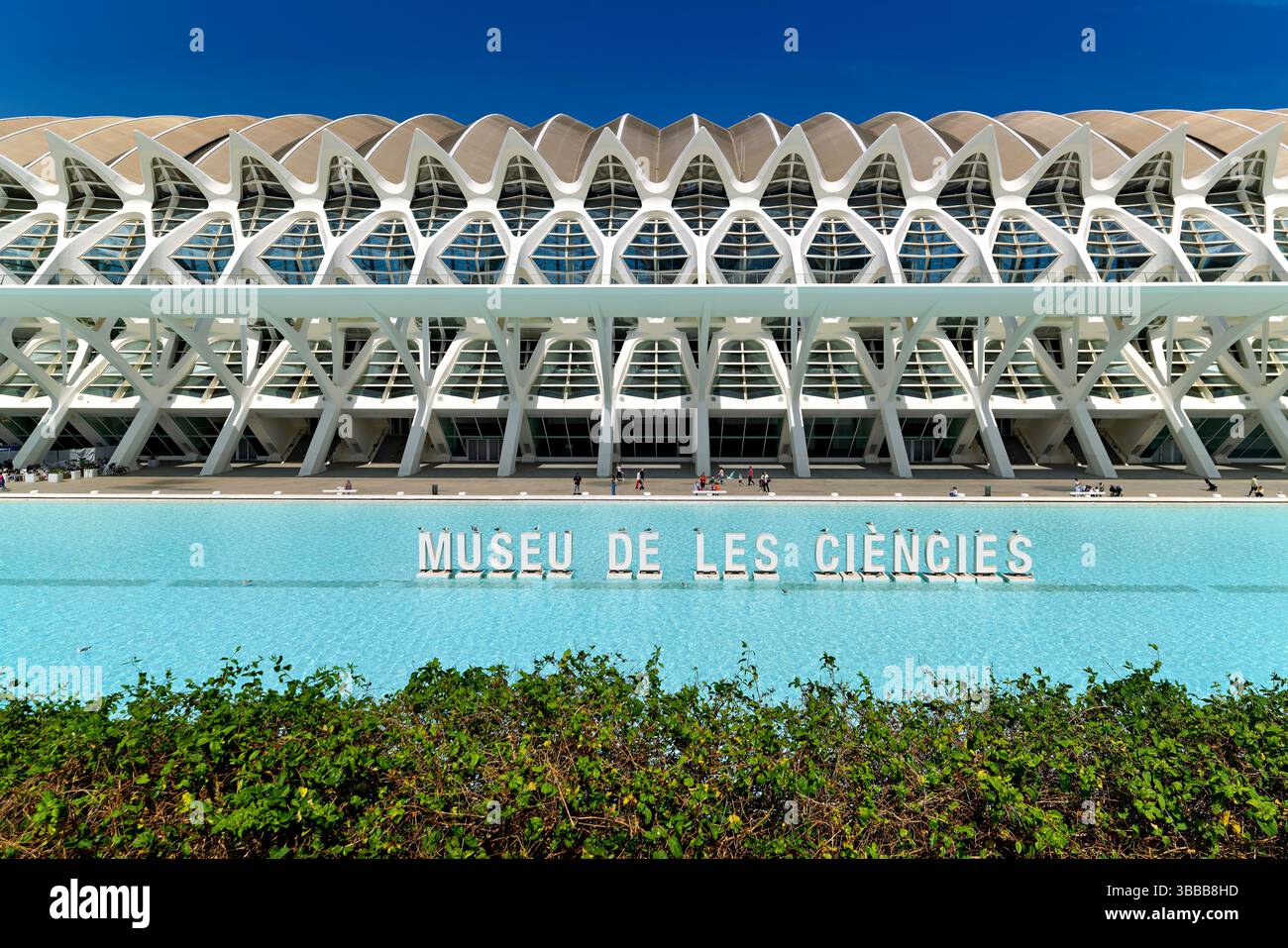 Valencia Spagna. La città delle Arti e delle Scienze. Museu de les Ciències Príncipe Felipe - Data: 21 - 04 - 2025 Foto Stock