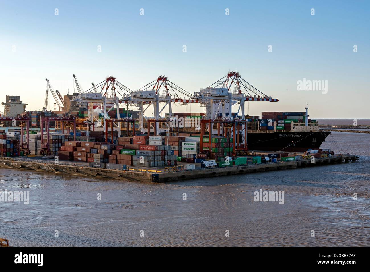 Attività presso i moli di Buenos Aires, Argentina Foto Stock