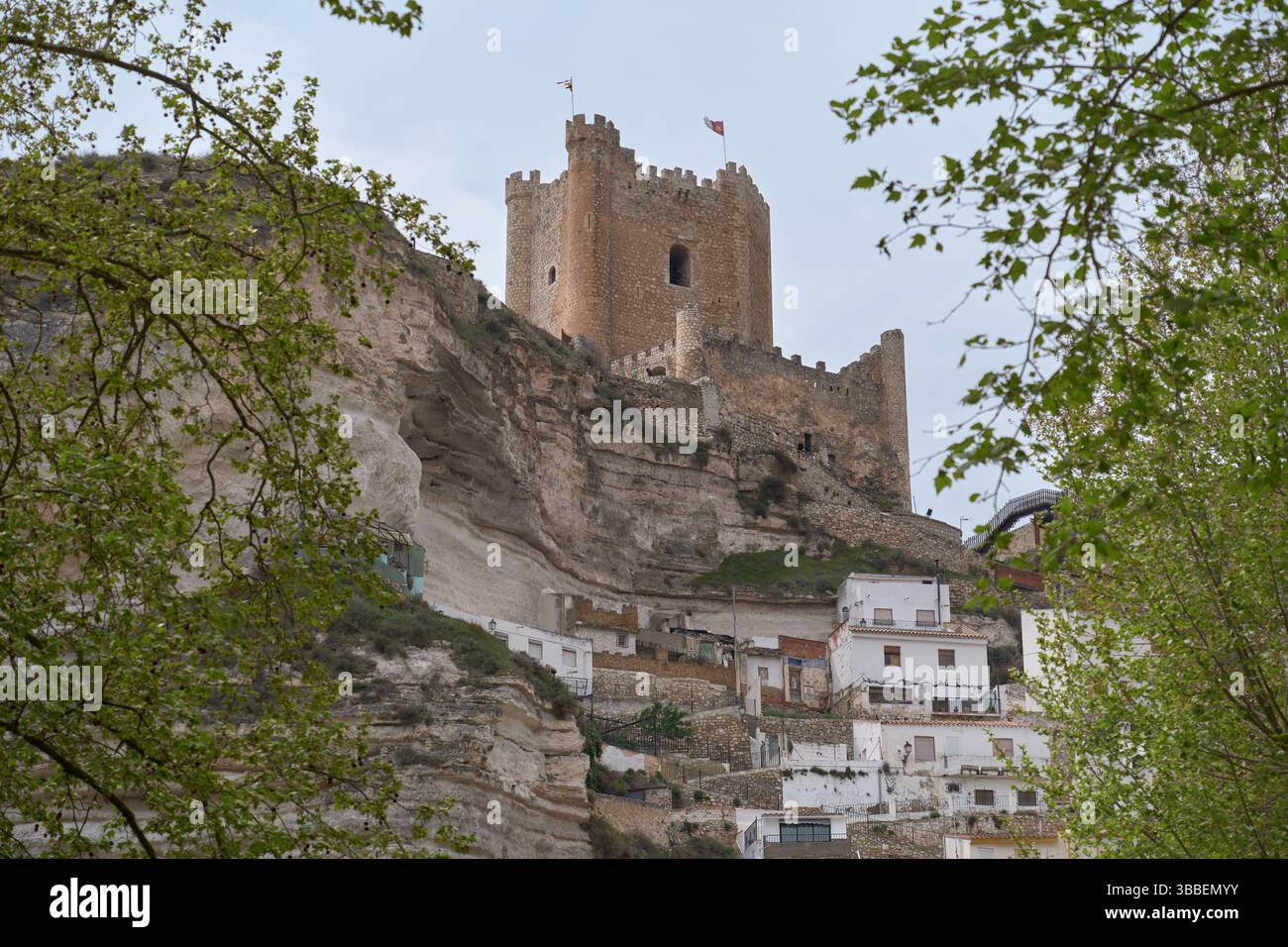 Vista delle case tipiche nell'entroterra rurale Foto Stock
