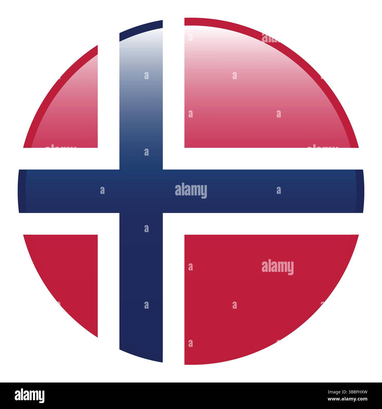 Bandiera della Norvegia. Simbolo Norvegia con logo 3d simbolo simbolo grafico vettoriale. Illustrazione Vettoriale