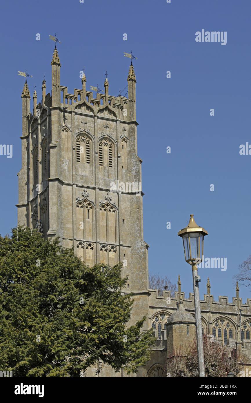 Chiesa parrocchiale di St James, Chipping Campden, Cotswolds, Inghilterra, Gran Bretagna Foto Stock