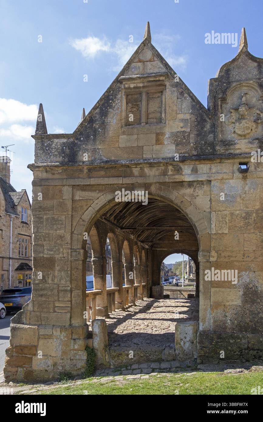 Market Hall, Chipping Campden, Cotswolds, Inghilterra, Gran Bretagna Foto Stock