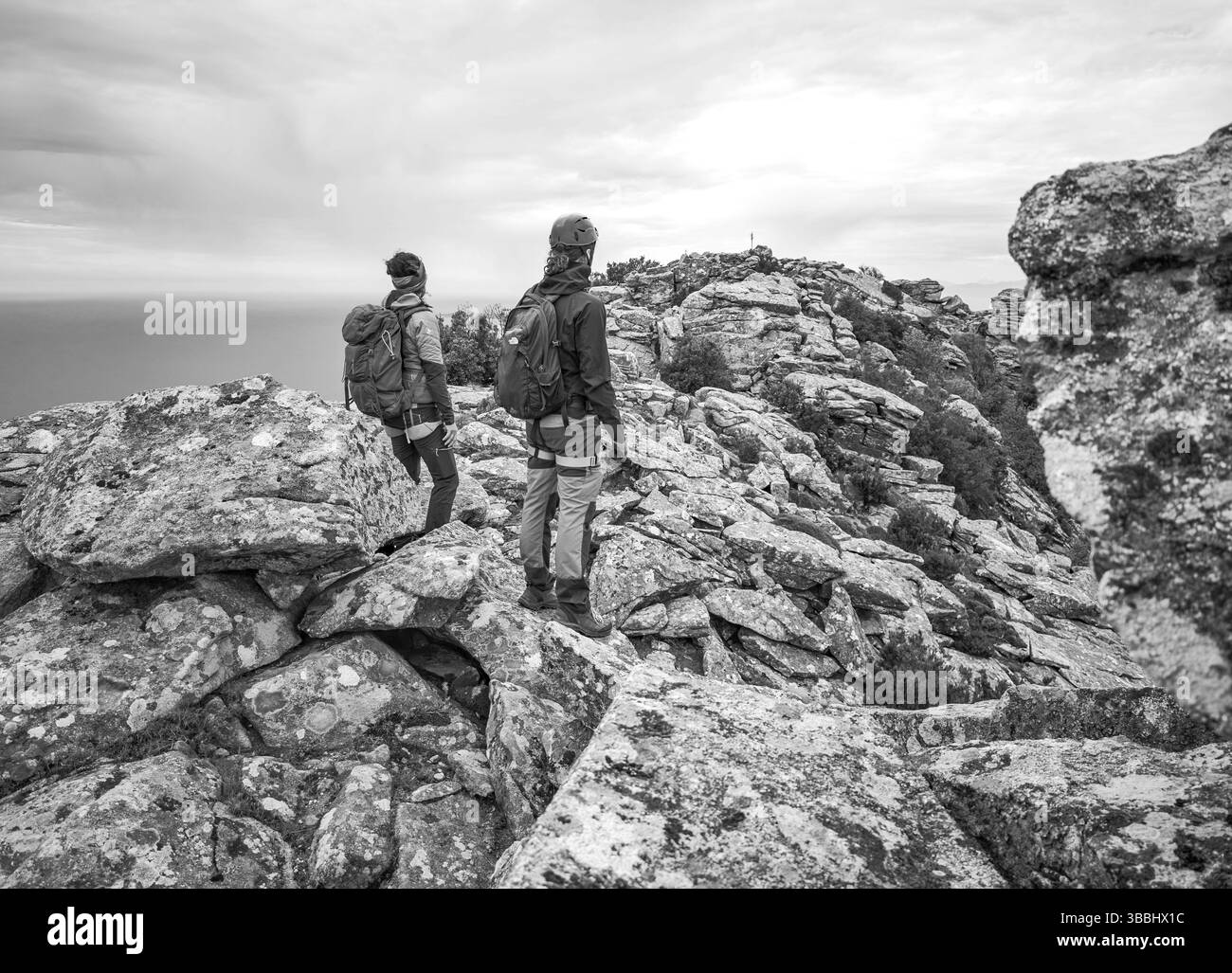 Isola d'Elba, Italia - l'isola turistica della regione Toscana, con un paesaggio mozzafiato, mare, spiaggia e sentiero di trekking chiamato GTE, con percorsi alpinistici. Foto Stock
