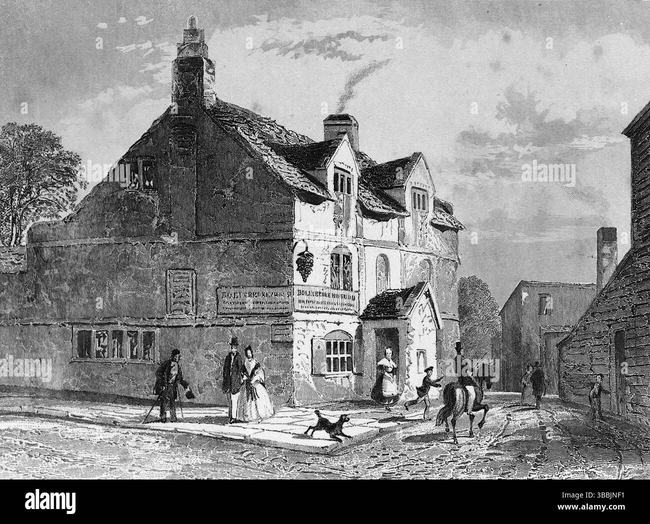 Il luogo di nascita di William Roscoe a Liverpool, in Inghilterra. William Roscoe (1753 – 1831) è stato uno storico, poeta, avvocato, banchiere e abolizionista inglese. Nacque a Liverpool e divenne uno dei primi attivisti contro il commercio transatlantico degli schiavi. Come membro del Parlamento, nel 1807 votò per abolire il commercio, nonostante l’economia di Liverpool ne fosse fortemente dipendente. Da un'incisione non attribuita, intorno al 1830. Da un album vittoriano ed edoardiano che sembra essere stato compilato da una persona senza nome. Foto Stock
