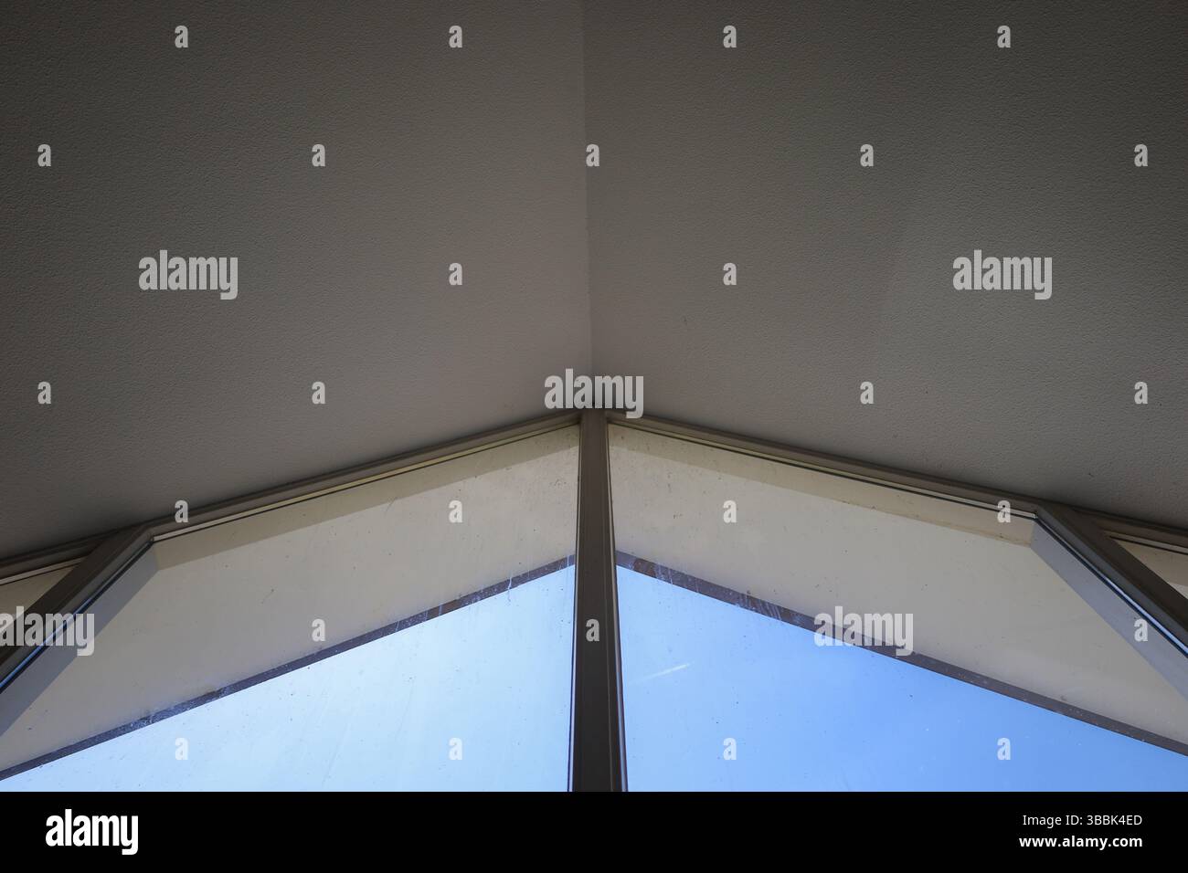 Una vista minimalista e simmetrica di una strada rettilinea che scompare in una lussureggiante foresta verde, evocando un senso di calma, solitudine e infinite possibilità Foto Stock