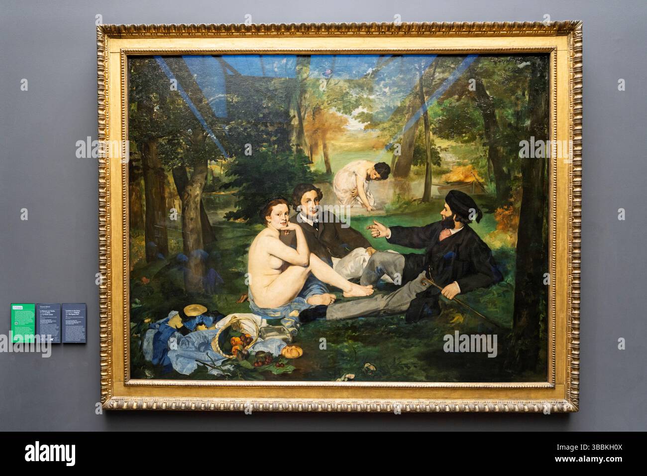 Renoir Painting Muse dÕOrsay mostra di fotografia d'interni, Parigi, Francia, Europa Foto Stock