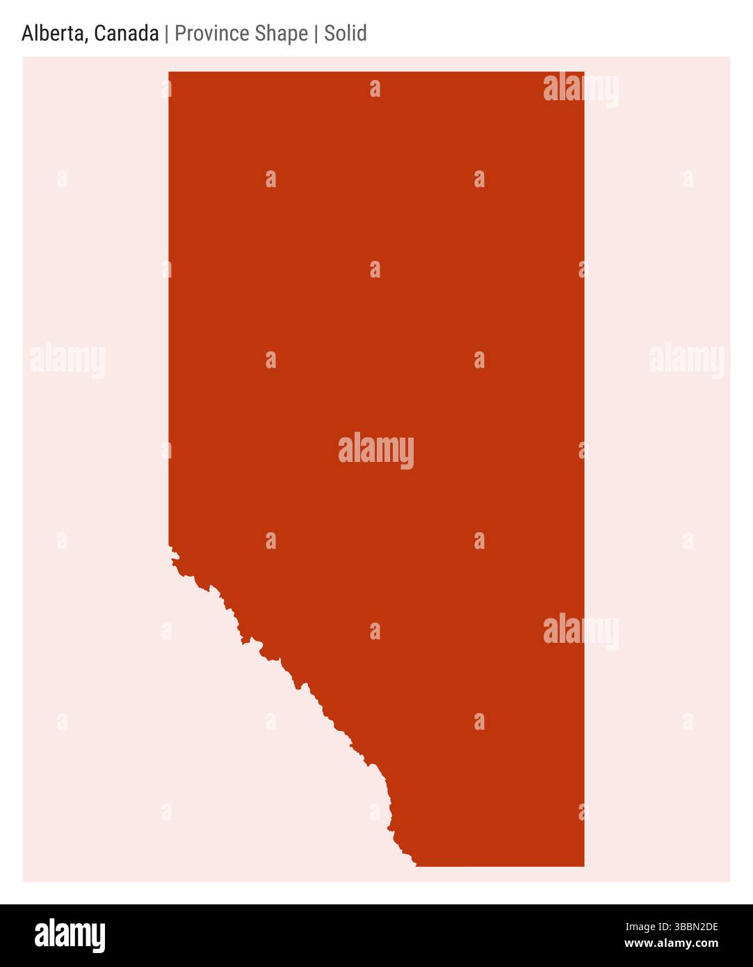 Alberta, Canada. Semplice mappa vettoriale. Forma provincia. Stile solido. Confine dell'Alberta. Illustrazione vettoriale. Illustrazione Vettoriale