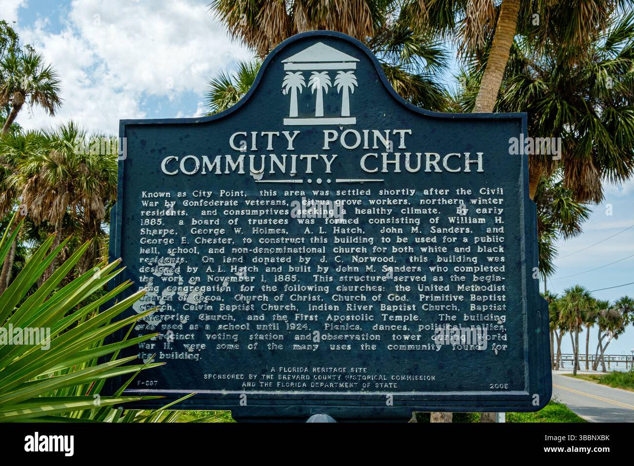 City Point Community Church, Indian River Drive, Cocoa, Florida Foto Stock