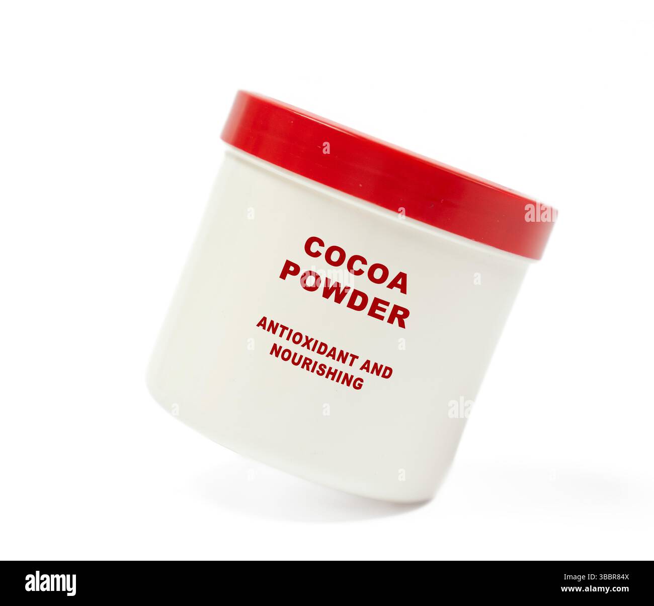 Cacao in polvere. Ricco di antiossidanti, ammorbidisce la pelle e fornisce un lussuoso aroma di cioccolato. Foto Stock