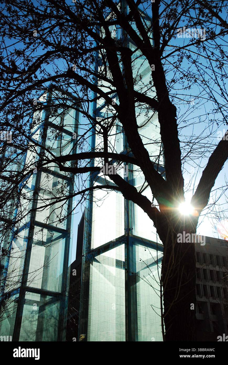 Le torri di vetro del Boston Holocaust Memorial Foto Stock