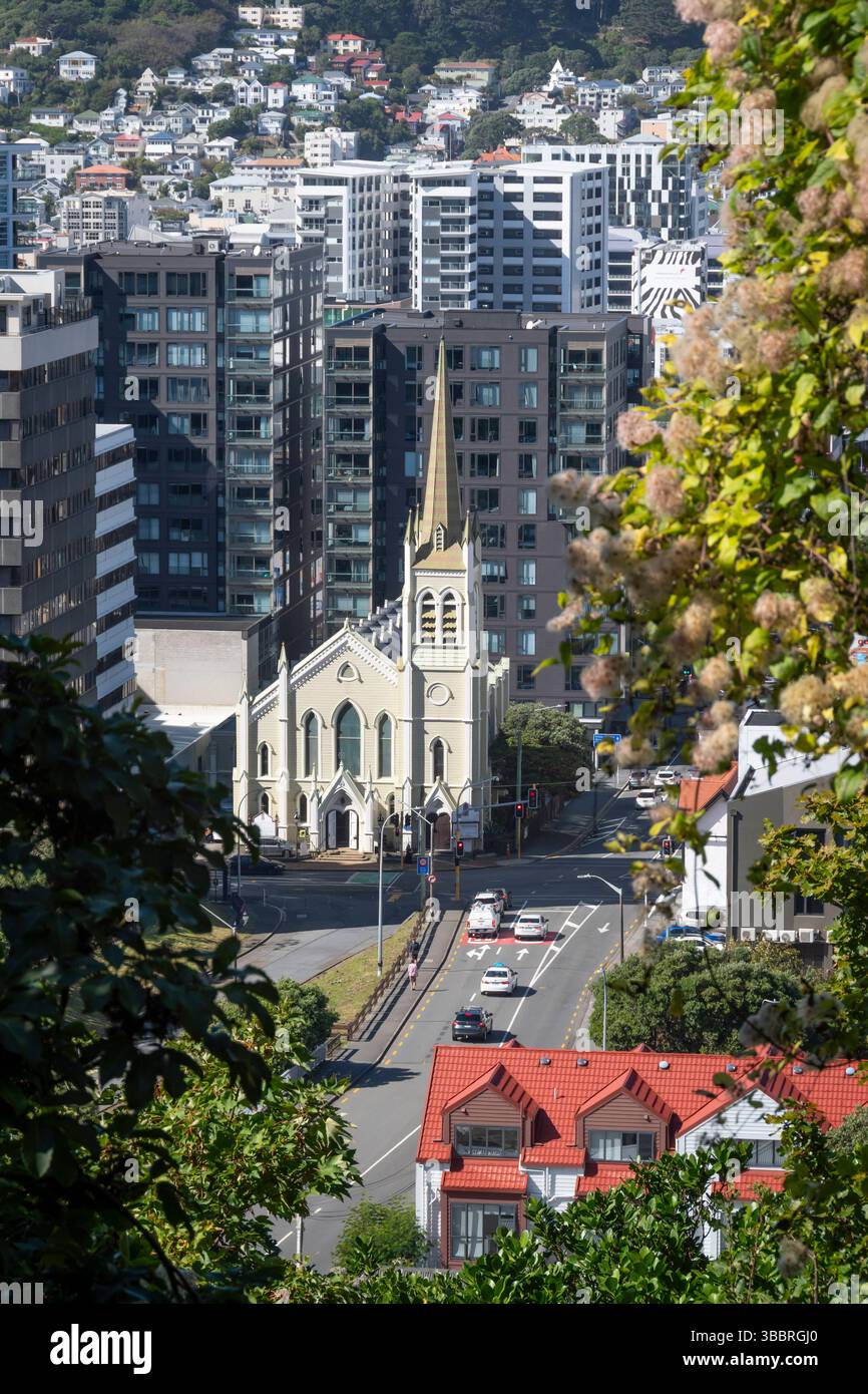 La chiesa di St Peters on Willis, Willis Street, Wellington, North Island, nuova Zelanda Foto Stock