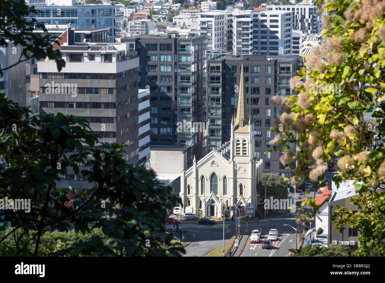 La chiesa di St Peters on Willis, Willis Street, Wellington, North Island, nuova Zelanda Foto Stock