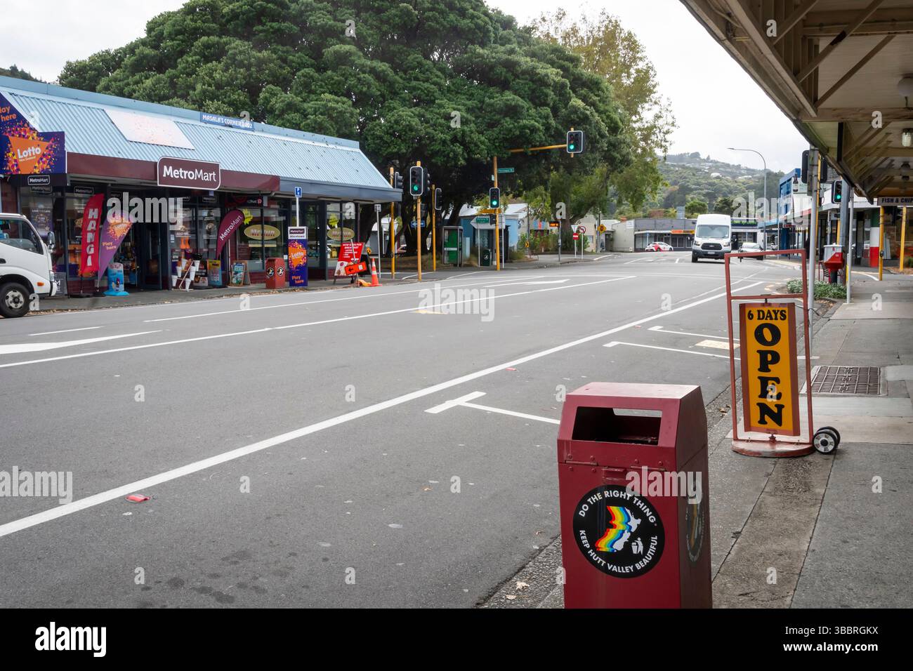 Cuba Street, Alicetown, Hutt City, Wellington, North Island, nuova Zelanda Foto Stock