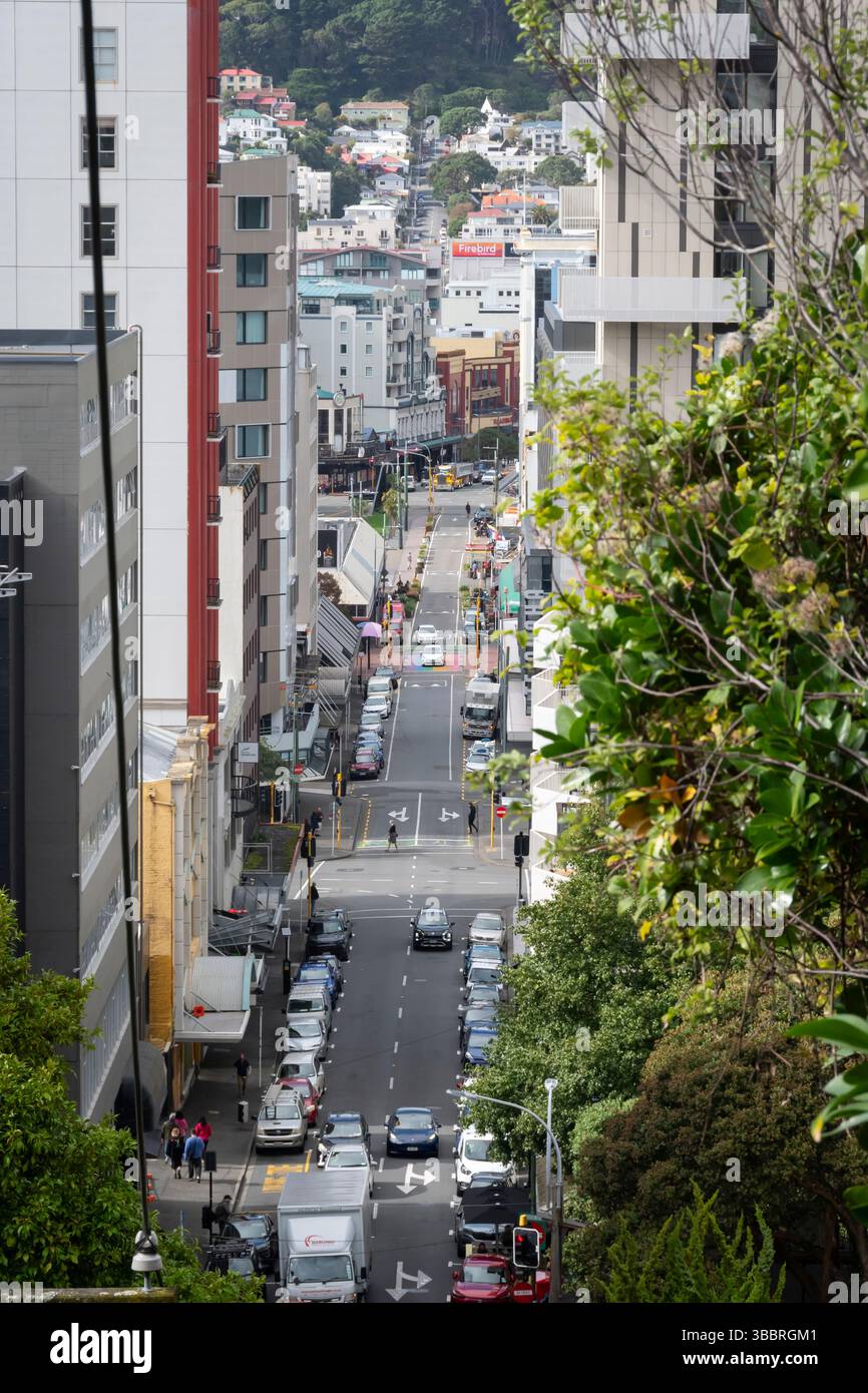 Dixon Street, Wellington, North Island, nuova Zelanda Foto Stock