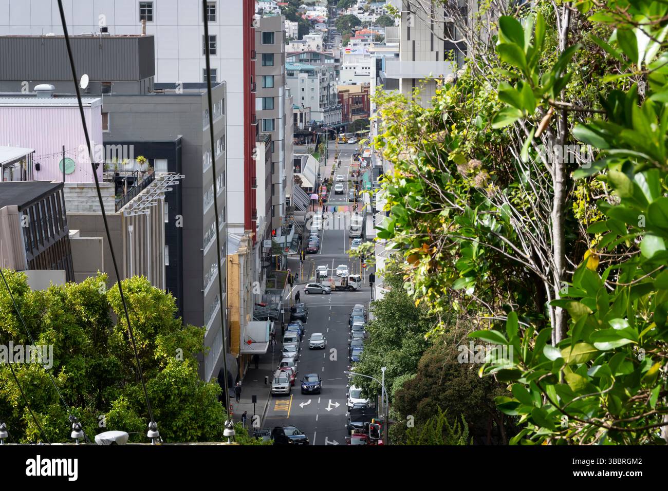 Dixon Street, Wellington, North Island, nuova Zelanda Foto Stock