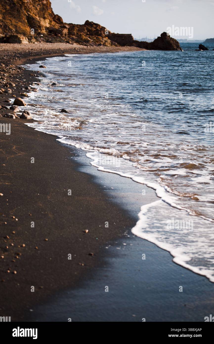 Spiaggia di Topinetti vicino a Rio Marina sull'Isola d'Elba, Italia, agosto 2011 Foto Stock